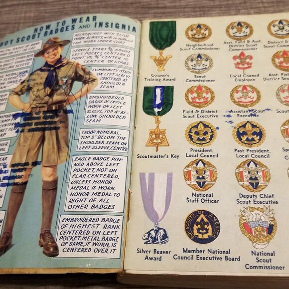 vintage boy scouts revised handbook for boys 1st edition 36th printing 1943 - Picture 8 of 12